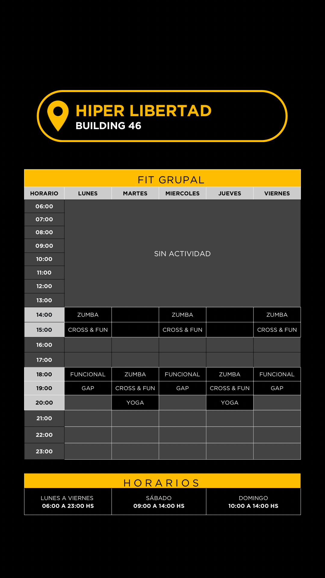 Grilla horarios — Santiago del Estero Centro