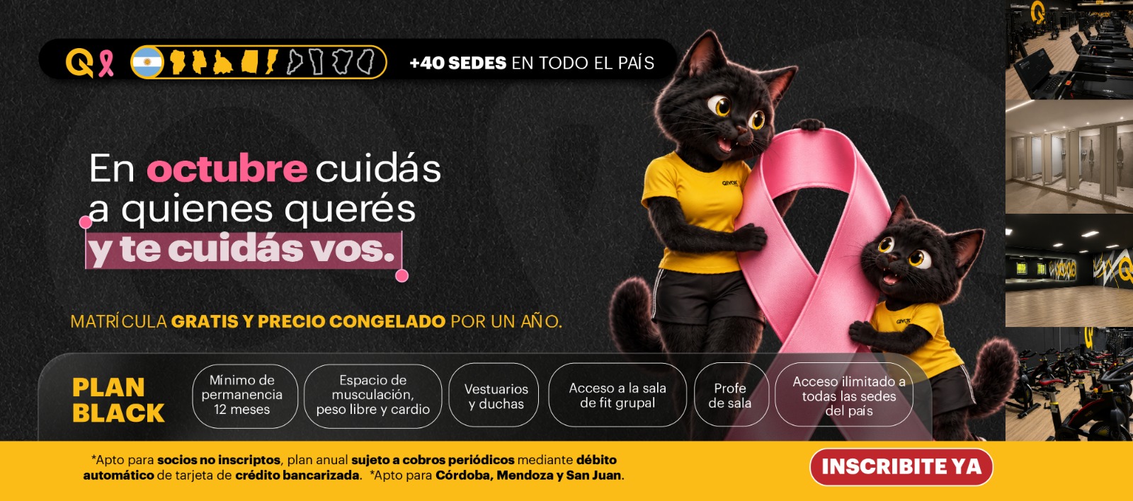 Plan Black $49.990: te regalamos la matrícula y congelás el precio durante un año. Conocé las sedes de Qivox.